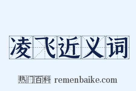 凌飞近义词是什么意思的图片